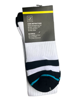 Load image into Gallery viewer, BLACK/WHITE OZTAG SOCKS (LONG)