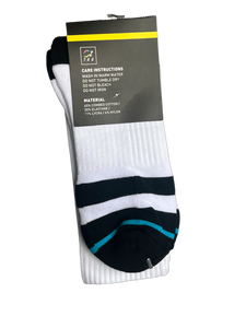 BLACK/WHITE OZTAG SOCKS (LONG)