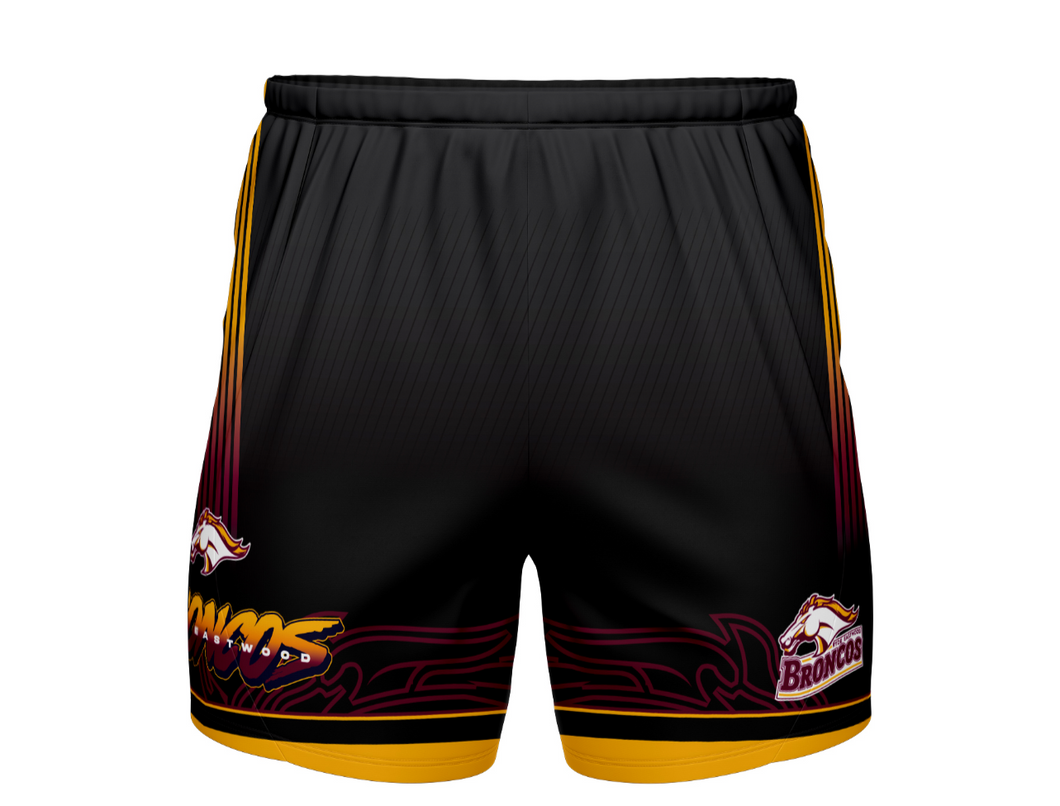 PRE ORDER RYDE EASTWOOD BRONCOS SHORTS 2024 (BLACK)